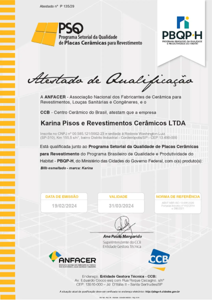 Certificado PSQ